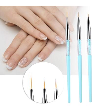Easy To Operate Gel Nail Polish Pen Nail Liner Brush for Home Salon Shop (Blue) - Buy Online on GoSupps.com