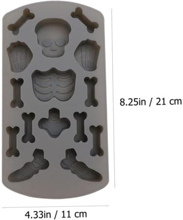 OUNONA 10 Pcs Cake Mold Silicone Molds for Candles Maniquin Halloween Skeleton Molds Bone Cookie Molds Skull Cookie Molds Silicone Cookie Molds Rubber Biscuit Silica Gel Dessert 21X11CMx5pcs - Buy Online on GoSupps.com