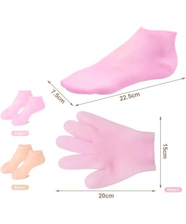 SHSHbuy 3 Pairs Moisturising Socks Silicone Feet Socks Silicone Pedicure Socks Gel Socks for Cracked and Dry Feet Exfoliating Hands for Dry Feet - Buy Online on GoSupps.com