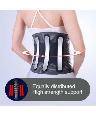 Unisex Adjustable Lumbar Support Belt - Disc & Low Back Protection for Sports & Fitness - Buy Online on GoSupps.com