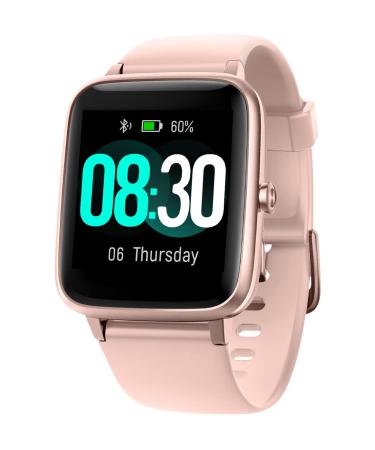 GRV Smart Watch for iOS and Android Phones, Watches for Women IP68 Waterproof Smartwatch Fitness Tracker Watch with Heart Rate/Sleep Monitor Steps Calories Counter (Pink) Baby Pink - Buy Online on GoSupps.com