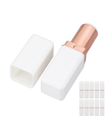 Shanrya 10 Pieces Empty Lipstick Tubes Empty Plastic Fine Workmanship Refillable Home Convenient Lipstick Lipstick Pencil Liner Tube