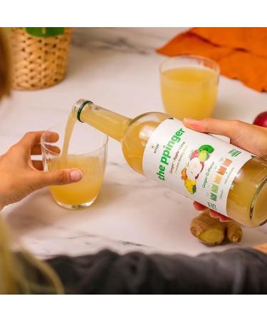 Kyon The Ppinger Drink Jus de gingembre 750 ml avec pomme citron vert et fleur de sureau boisson rafra chissante et sans alcool disponible en packs de 6 - Buy Online on GoSupps.com