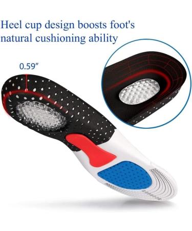 Heavy Duty Orthotics for Plantar Fasciitis | Pain Relief Insoles for Flat Feet & High Arches | Shock Absorbing Support for Men & Women (7-11 - Buy Online on GoSupps.com