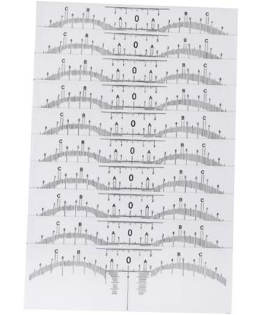 NOLITOY 30 Pcs Microblading Ruler Sticker Scale Ruler Eyebrow Guide Measure Tool Design Ruler Make up - Buy Online on GoSupps.com