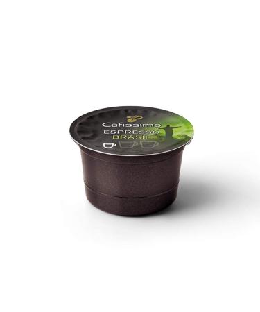 Tchibo Cafissimo Espresso Brasil Coffee Capsules - 80 Piece Sustainable & Fair Trade Storage Box | 8 Pack of Expressive Nut Grade Flavors - Buy Online on GoSupps.com
