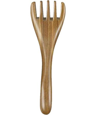 Wooden Scalp Massage Comb | Multifunctional 5-Claw Head Massager for Neck & Legs | Portable Moisture-Removing Device - Buy Online on GoSupps.com