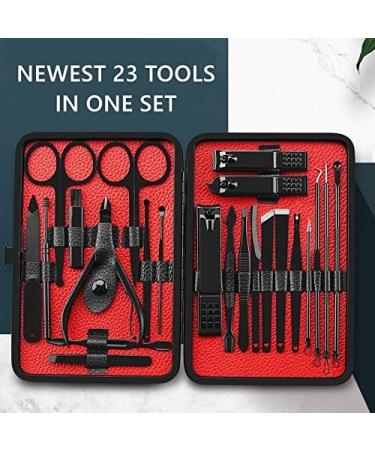 BANDKIT Stainless steel Manicure Set Pedicure kit Scissor Tweezer Ear pick Utility Toe Nail Clipper Facial Care Tool(8 Pieces) - Buy Online on GoSupps.com