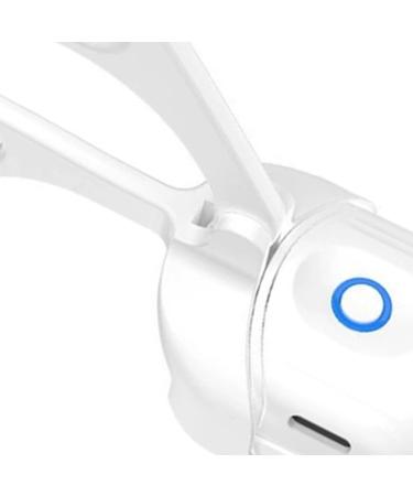 Heated Eyelash Curlers USB Charging Electric Eyelash Curler for Beauty Salon (White) - Buy Online on GoSupps.com