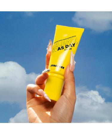 Starface Clear As Day SPF 46 Invisible Sunscreen Gel for Acne-Prone Skin - Lightweight, Non-Comedogenic, Water Resistant - 1.69 oz - Buy Online on GoSupps.com