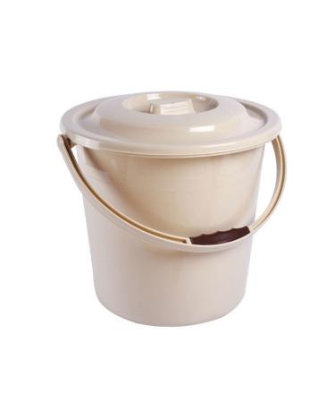 NEDLON Urine Bucket with Lid Spittoon Chamber Pot Reusable Portable Toilet Urinal with Handle for Pregnant Women Elderly Children (Color : Khaki Size : X-Large) X-Large Khaki
