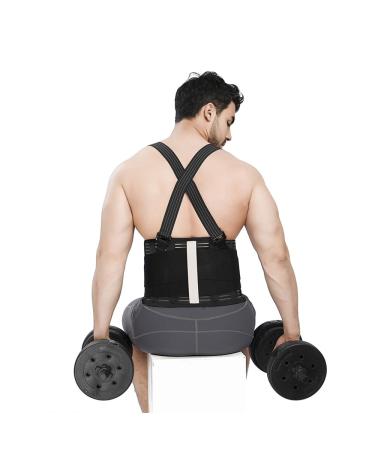 Premium Adjustable Lumbar Support Belt for Back Pain Relief & Improved Posture - Heavy-Duty Work Size M (26-31.4IN / 66-80CM - Buy Online on GoSupps.com