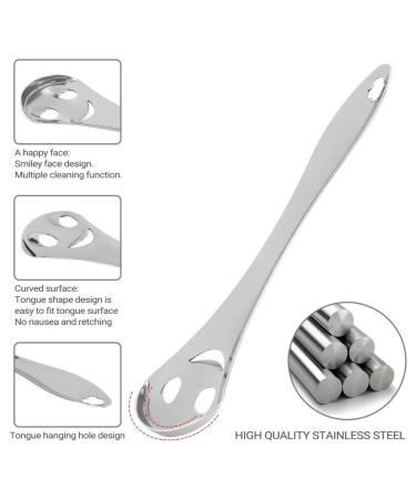 Tongue Scraper - 100% Stainless Steel Oral Hygiene Tool for Fresh Breath | Kids & Adults | Travel Case Included - Buy Online on GoSupps.com