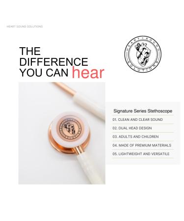 Premium Dual-Head Stethoscope for Nurses & Doctors | Gold Rose Gold Adult-Pediatric | Essential Nurse Accessories | Latex-Free Tubing - Buy Online on GoSupps.com