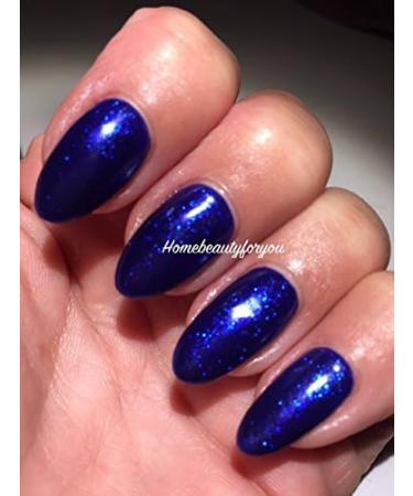 Bluesky SJ15 Royal Blue Crystal Fine Glitter Sparkle Nail Gel Polish UV LED Soak Off 10ml - Buy Online on GoSupps.com