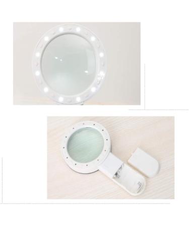 Optical Glass Lens Magnifier with Light Magnifier Antique Collection Appreciation Reading Magnifier Black and White 30x Made in China - Buy Online on GoSupps.com