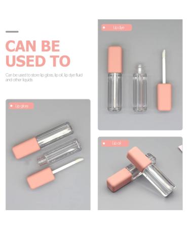 Lurrose 6-Pack Empty Lip Gloss Tubes - Transparent Cosmetic Sample Bottles for Lipstick & Eyelashes | Ideal for DIY Beauty & Travel - Buy Online on GoSupps.com