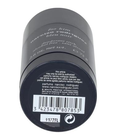 For Him Bleu Noir Deodorant Stick 75g by Narciso Rodriguez - International Shipping Available - Buy Online on GoSupps.com