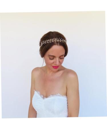 FRCOLOR Party Headband Pearls Headwear Wedding Headband Hair Ribbons for Wedding Hair Band Headband Rhinestone Bridal Headband Rhinestone Headpiece Bride Headpieces for Wedding - Buy Online on GoSupps.com