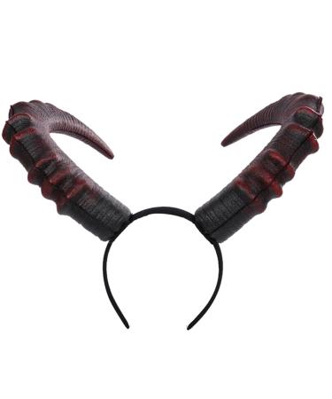 DOITOOL 1pc Devil's Horn Headband Womens Headbands Carnival Hair Prop Cosplay Costume Horn Headpiece Devil Cosplay Hair Accessory Bull Horn Headband Demon Pu Man Funny Decorate