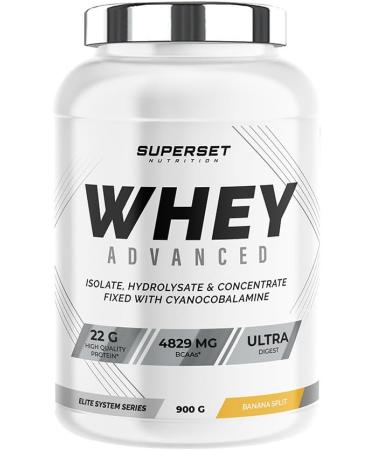  SUPERSET NUTRITION Superset Nutrition - Muscle Recovery Program - 100% Whey Protein Advanced 900g Banana Split - Bcaa Xtreme - Buy Online on GoSupps.com
