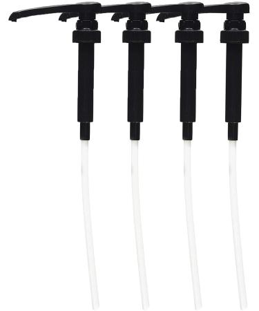 Maison Routin 1883 Syrup Pump for 1L Pet (Plastic) Bottles 4 Pack 4 Count