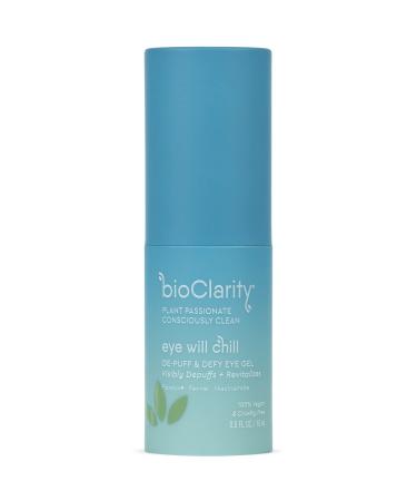 BioClarity Eye Will Chill De-Puff & Defy Eye Gel | 100% Vegan  Cruelty-Free | Contains Niacinamide  Vitamins  B3  C  K | .5 fl oz.