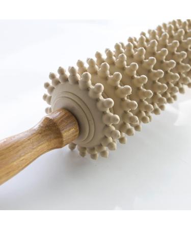 Wooden Therapy Roller Massage Tool - Deep Tissue Body Massage & Muscle Release - 2pcs Pain Relief Roller Stick for Ultimate Relaxation - Buy Online on GoSupps.com