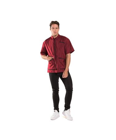 Buy Betty Dain Premier Barber Jacket XL - Burgundy | International Shipping Available - Buy Online on GoSupps.com
