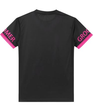 Freebily Women's Work Uniforms for Animal Grooming Dog Groomer Pet Grooming T-Shirt Hot Pink L - Buy Online on GoSupps.com