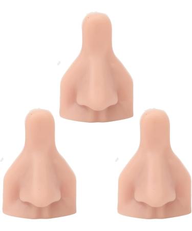 ZJchao Soft Silicone Nose Model - 3PCS Reusable Flexible 3D Nose for Jewelry Display & Teaching Tool - Buy Online on GoSupps.com