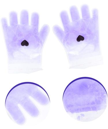FRCOLOR Socks Pair Lavender Hand Set spa socks gel socks paraffin bath mitts Beauty Hand Cover paraffin bath for feet dry hands gloves purple portable Nursing supplies Paraffin Gloves - Buy Online on GoSupps.com