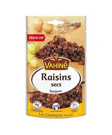 Vahine Vahin Dry Grapes Les Classics Fresh Zip 125 g (Pack of 3)