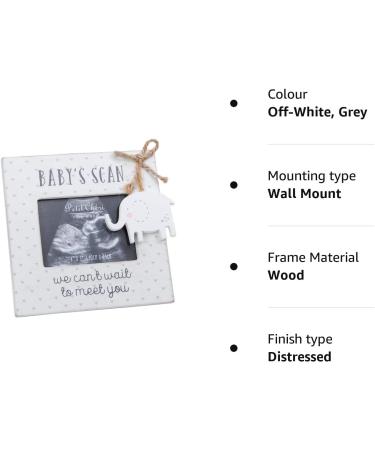 Petit Cheri Baby Scan Photo Frame with Elephant Attachment - Perfect Gift for New Parents - Buy Online on GoSupps.com