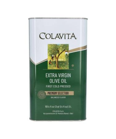 Colavita Extra Virgin Olive Oil in Tin, 3L Tin 101.4 Fl Oz (Pack of 1)