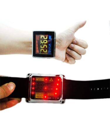 COZING Laser Wrist Watch 650nm Low Level Laser Therapy Device Treatment Mouth/Tongue Skin Ulcer Reduce The High Cholesterol High Blood Fat High Blood Sugar - Buy Online on GoSupps.com