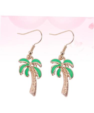 Korean Green Dangle Post Earrings for Women - Delicate Ear Drop Jewelry - Buy Online on GoSupps.com