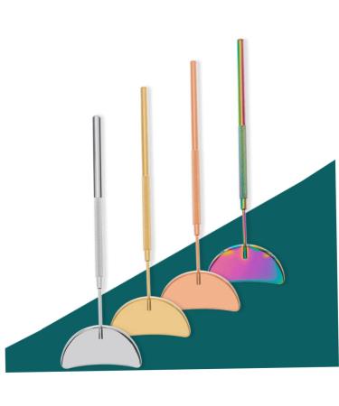 Stainless Steel Moon Shape Eyelash Inspection Mirror | Golden Beauty Tools for Lash Extensions - Rose Gold - Buy Online on GoSupps.com