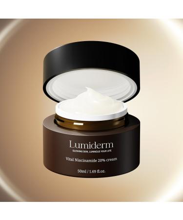 LUMIDERM Vital Niacinamide 20% Cream - Anti-Aging Skincare for Vibrant Skin | Lightweight Non-Sticky Formula - 1.69 Fl. Oz. - Shop Internationally - Buy Online on GoSupps.com