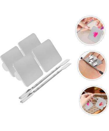 Balacoo 2 Sets Ring Palette Tools - Stainless Steel Makeup Mixing Tray for Foundation & Cosmetic Applications - Buy Online on GoSupps.com