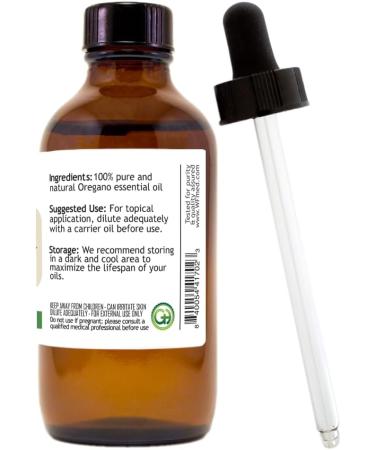 Oregano Essential Oil 4 fl oz (118 ml) Amber Glass Bottle w/Glass Dropper 100% Pure Essential Oil GreenHealth - Buy Online on GoSupps.com