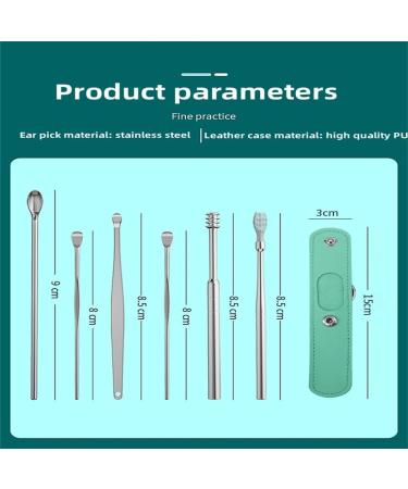 6-Piece Ear Pick Earwax Removal Kit with Innovative Spring Tool in Purple Storage Box - Buy Online on GoSupps.com
