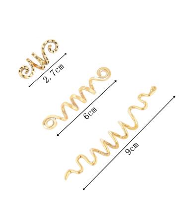 Csirnto 6-Piece Spiral Hair Needles & Clips Set | DIY Hairpins & Spiral Bun Accessories - Buy Online on GoSupps.com