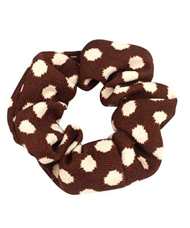 6 Pack Polka Dot Velvet Hair Scrunchies - Ponytail Holder & Bracelet for Girls - Buy Online on GoSupps.com