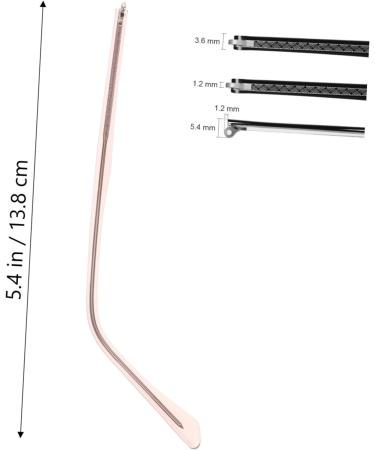 Universal Replacement Glasses Arms - Healeved Metal Temple Accessories for Men & Women - DIY Sunglasses Repair in Rose Gold - Buy Online on GoSupps.com