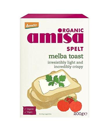 Amisa Organic Spelt Melba Toast - 200g (0.44lbs)