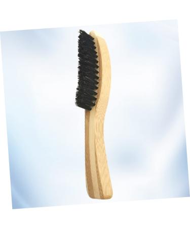 Minkissy Beard Brush for Men | Mustache Styling Tool & Stubble Comb | Wooden Face Brush for Beard Growth & Straightening | 17x3cm - Buy Online on GoSupps.com
