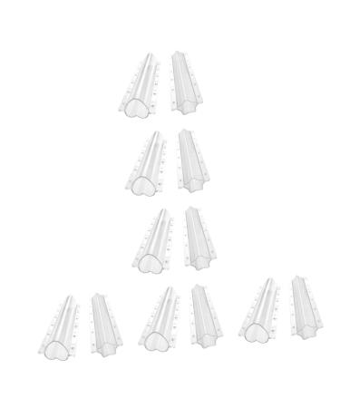 Sosoport 12 Pcs Shaped Growth Mold Chocolate Silicone Molds DIY Vegetable Growth Mould Vegetable Shaping Star-Shaped Fruits Stencils for Shaping Molds Ki Cucumber Child Plastic 2 Piece Set Transparent Colorx6pcs 20x6.5cmx6pcs
