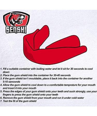 UK Warrior Vampire Mouth Guard Gumshield Guard Contact Sports Gum Shield Rugby Boxing Hockey Kickboxing MMA Judo Karate Fits Adult & Children - Buy Online on GoSupps.com