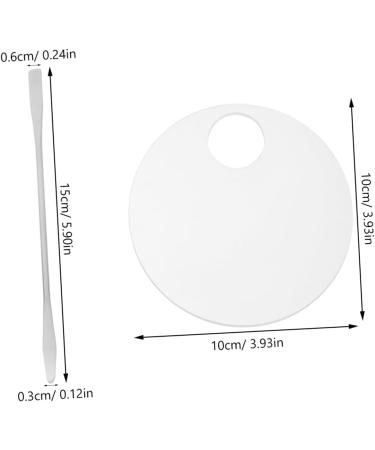  Ipetboom Ipetboom Cosmetic Mixing Palette with 1 Spatula Foundation Mixing Tray Travel Size Palette for Beginner Artists - Buy Online on GoSupps.com